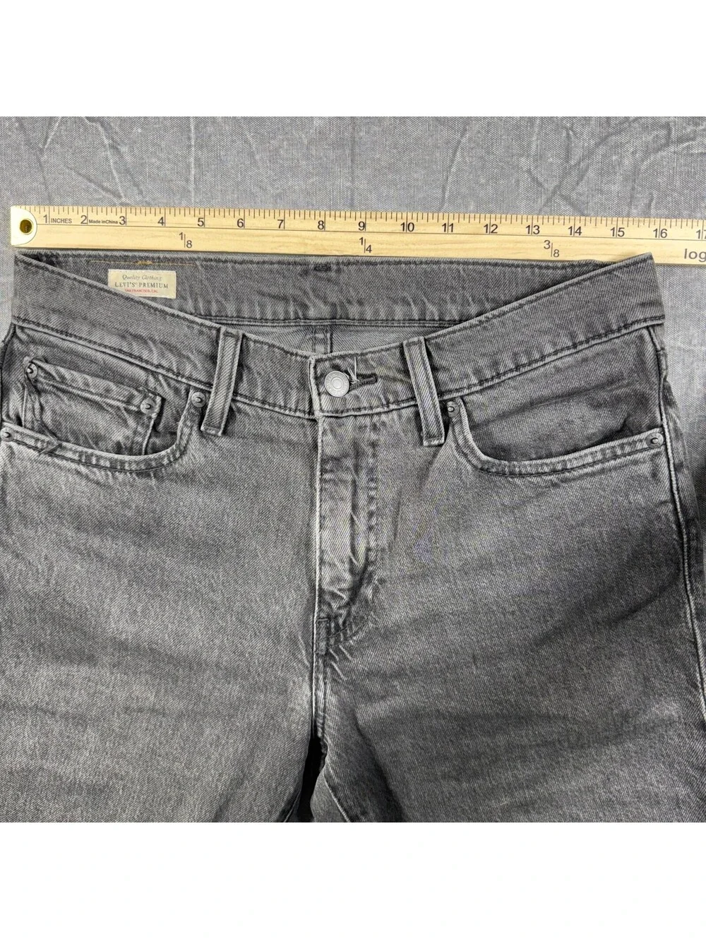Levis 511 Slim Fit Washed Men's 32x30 Black Jeans